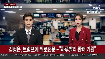 김정은, 트럼프에 위로전문…"하루빨리 완쾌 기원"