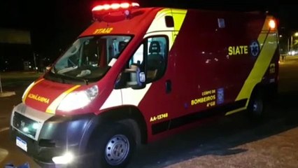 Motociclista tem fratura em antebraço ao se envolver em colisão na Av. Brasil