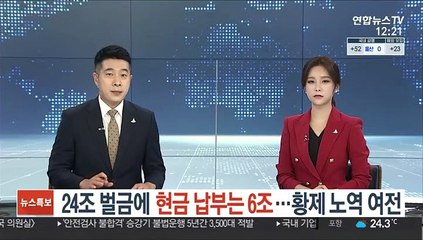 24조 벌금에 현금 납부는 6조…황제 노역 여전