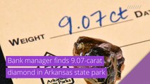 Bank manager finds 9.07-carat diamond in Arkansas state park, and other top stories in strange news from October 02, 2020.