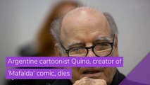 Argentine cartoonist Quino, creator of 'Mafalda' comic, dies, and other top stories in entertainment from October 03, 2020.