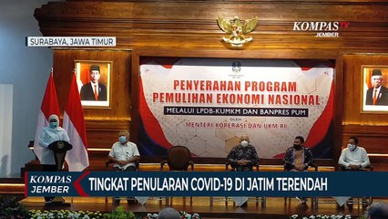 Tingkat Penularan Covid-19 di Provinsi Jawa Timur Terendah