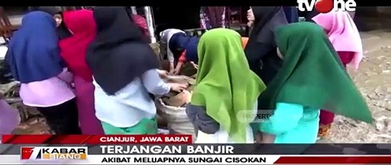 Banjir Terjang Tiga Desa di Cianjur, Jembatan Porak Poranda