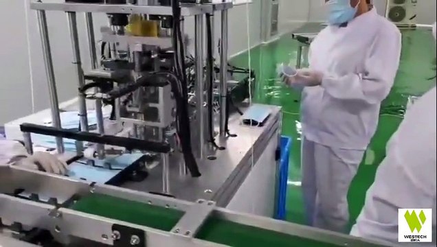 Automatic mask making machine for coronavirus mask