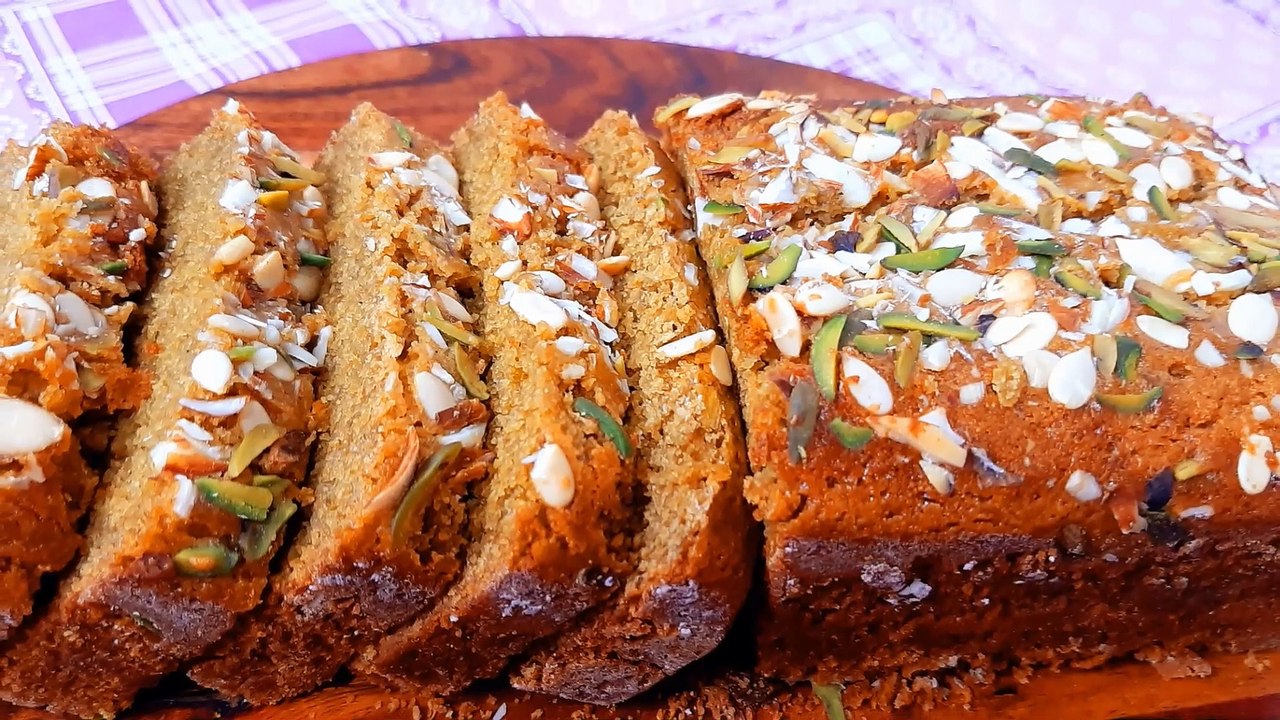 आटे और गुड़ का हेल्दी केक || Atta Cake Recipe | Jaggery Cake Recipe | Whole Wheat Cake ||