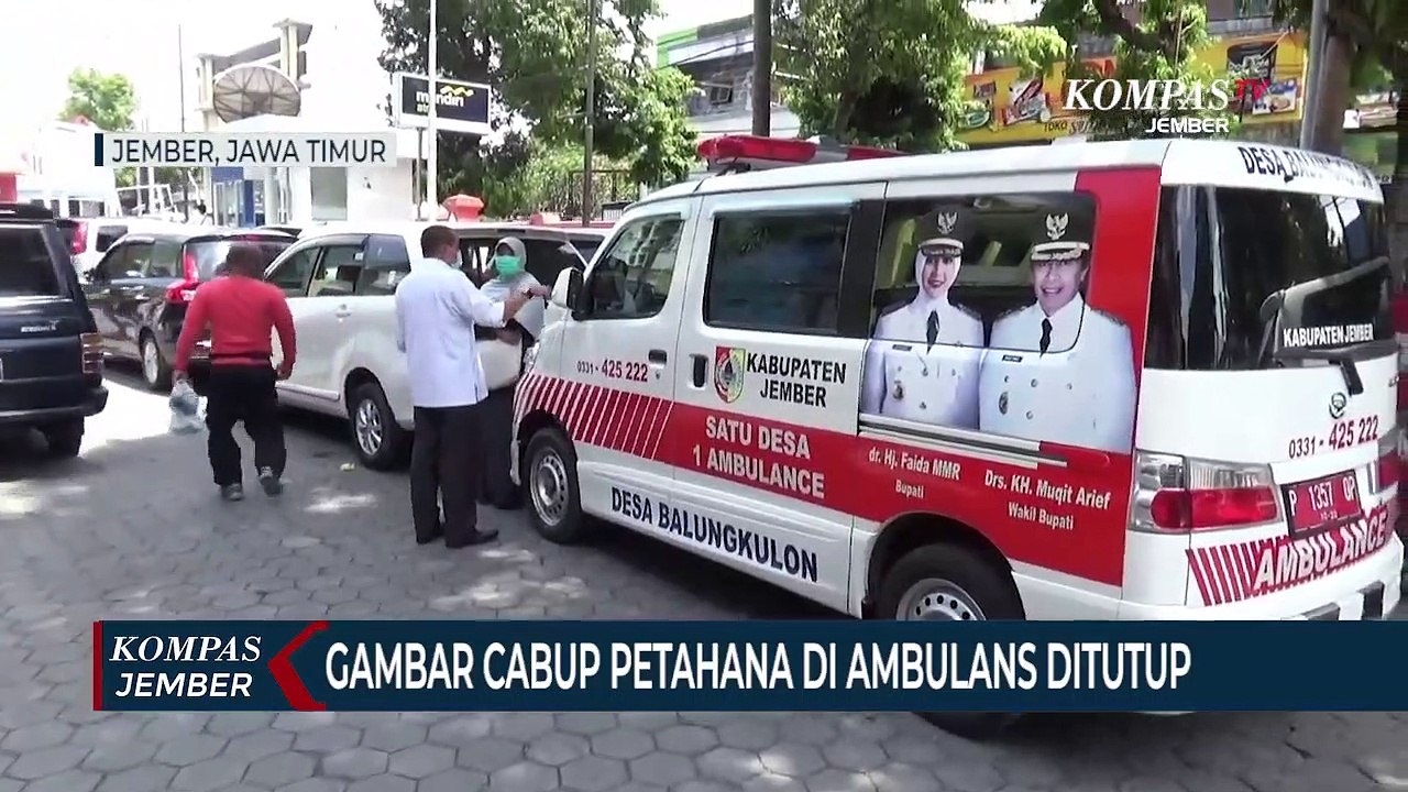 Dinilai Menyalahi PKPU, Gambar Cabup Petahana di Ambulans Desa Ditutup Bawaslu