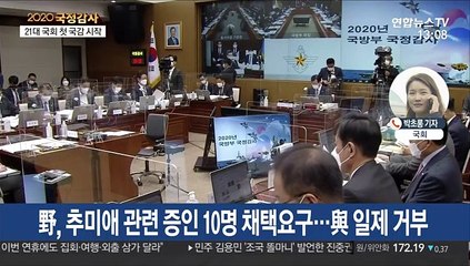 막 오른 21대 국감…시작부터 피격·秋 놓고 격돌