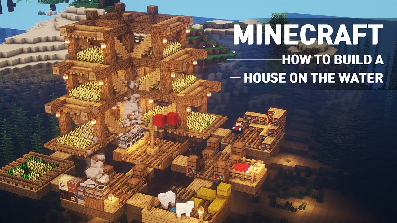 How To Build A Survival House On Water In Minecraft House Tutorial 92 Video Dailymotion