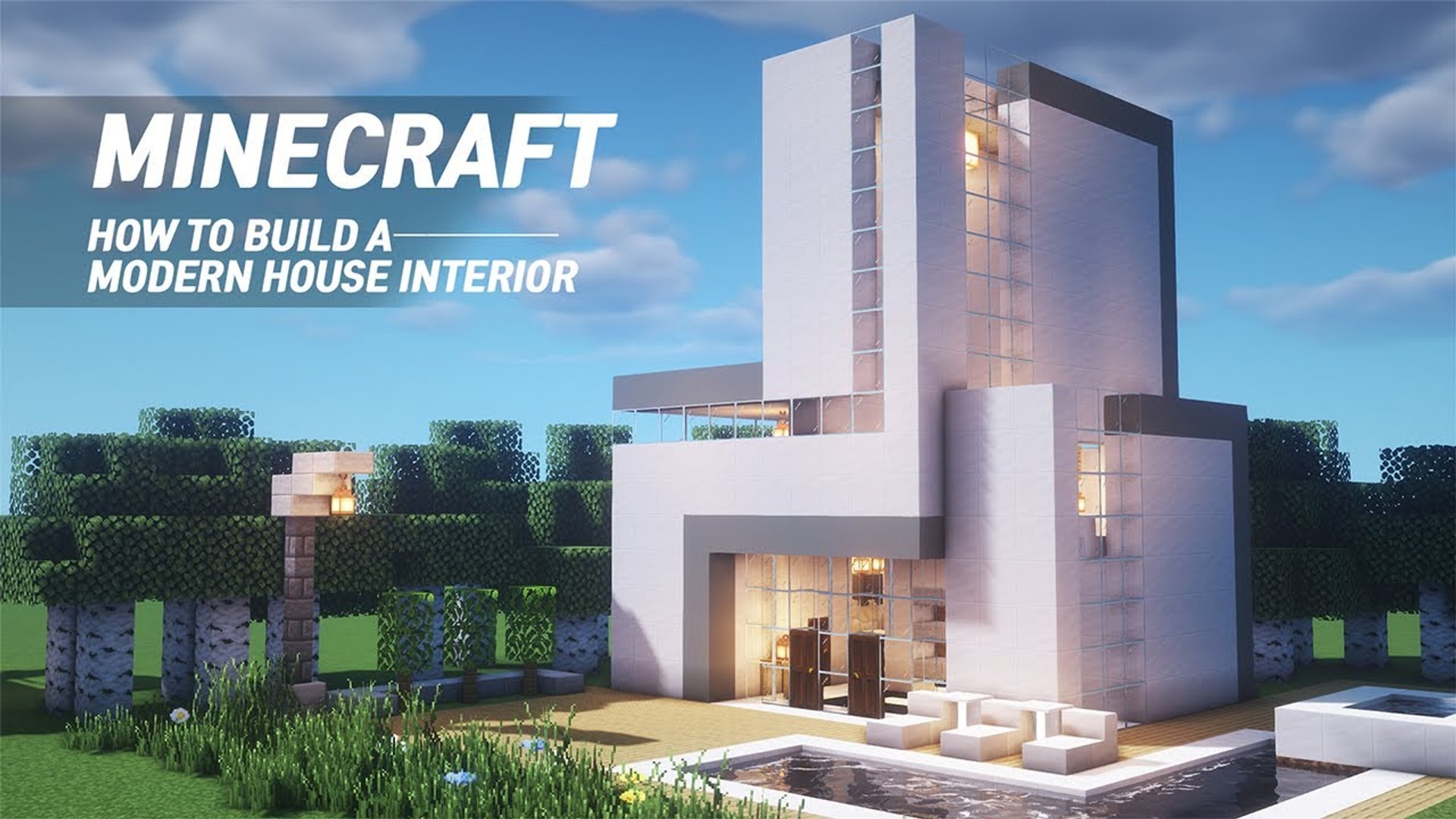 Minecraft - MODERN HOUSE & INTERIOR ｜How to Build in Minecraft (#27)