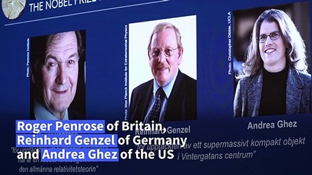 Trio win Nobel Physics Prize for black hole research