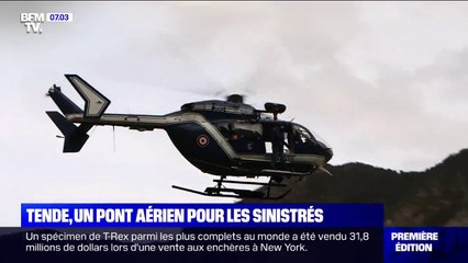 À Tende, un pont aérien pour porter assistance aux sinistrés