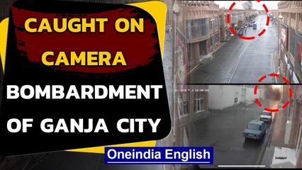 Azerbaijan: Footage shows missile attack in Ganja city | Oneindia News