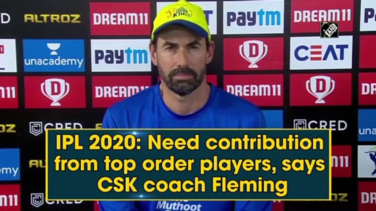 CSK needs contribution from top order players: Stephen Fleming