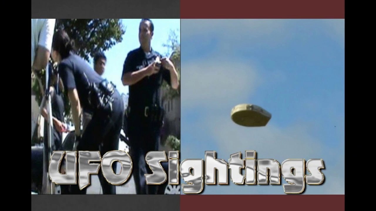 UFO Sightings LAPD Police Witness UFOs Over LA Caught On Tape! June 25 2012