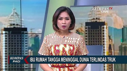Ibu Tewas Terlindas Truk Usai Motor Terpeleset Pasir Jalanan