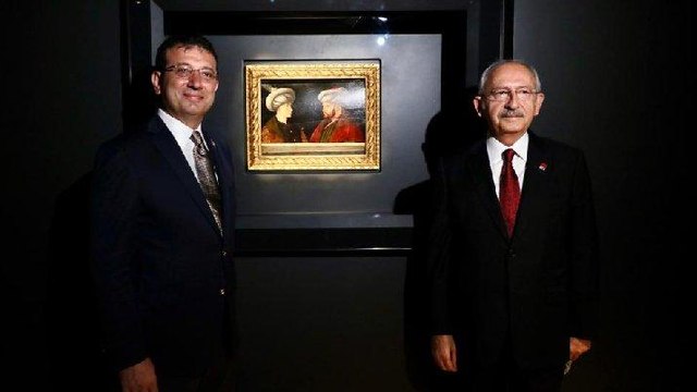 Fatih Sultan Mehmet tablosu gösterime sunuldu