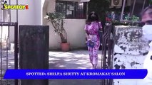 SPOTTED- Shilpa Shetty At Kromakay Salon - SpotboyE