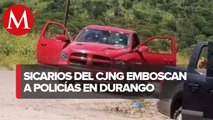 Mueren seis policías y dos civiles armados en enfrentamiento en Durango