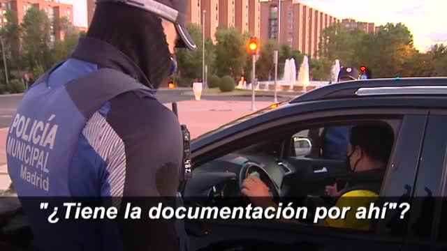 Comienzan los controles informativos tras el cierre de Madrid