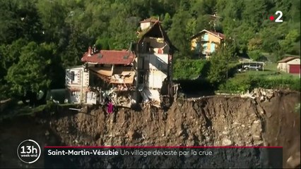Tempête Alex : le village de Saint-Martin-Vésubie encore inaccessible par la route