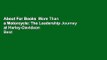 About For Books  More Than a Motorcycle: The Leadership Journey at Harley-Davidson  Best Sellers