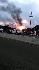 Explosión en envasadora de gas en Licey al Medio