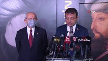 CHP lideri Kemal Kılıçdaroğlu, Fatih Sultan Mehmet tablosunun ön gösterimine katıldı- Fatih Sultan Mehmet tablosunun ön gösterimi İBB’de yapıldı