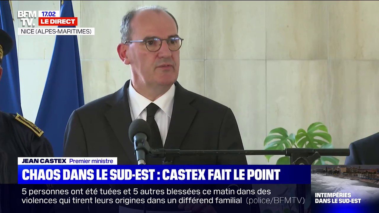 Jean Castex: "À ce stade, au moins 8 disparus et de très nombreuses personnes dont nous sommes sans nouvelles"