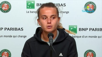Roland-Garros 2020 - Clara Burel : "Ce n'était pas gagné y a quelques mois que je sois au 3e tour ici donc je suis quand même satisfaite"