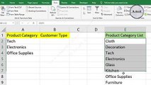 Excel Data Validation - How to create drop down list in excel and priorities a category