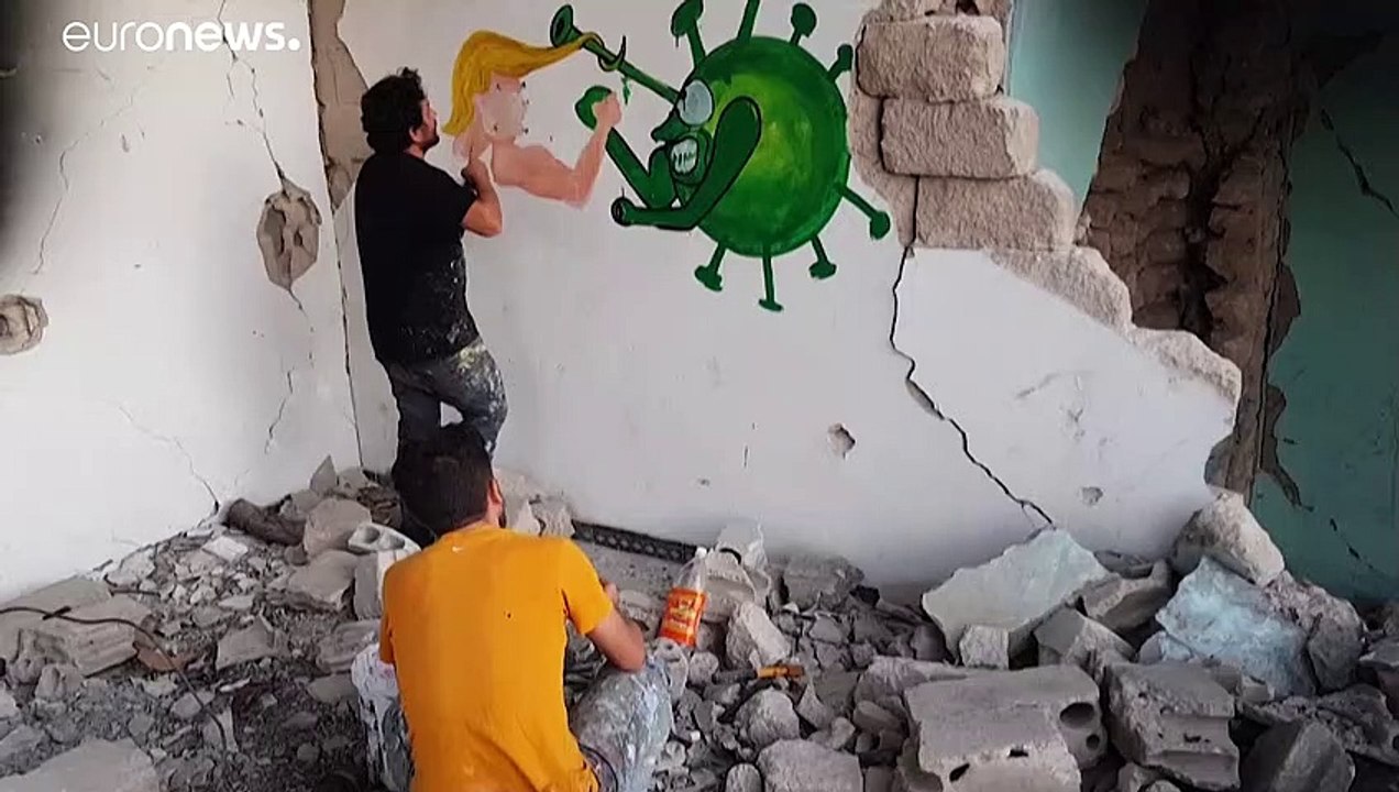 Armdrücken: Donald Trump gegen Coronavirus