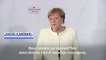 Réunification allemande: Merkel en appelle au courage face au virus