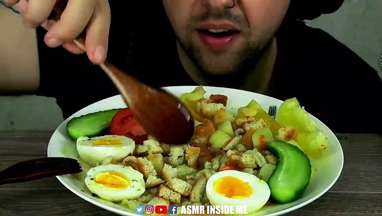 ASMR HOMEMADE VEGAN RAMEN | EATING SOUND (NO TALKING) MUKBANG