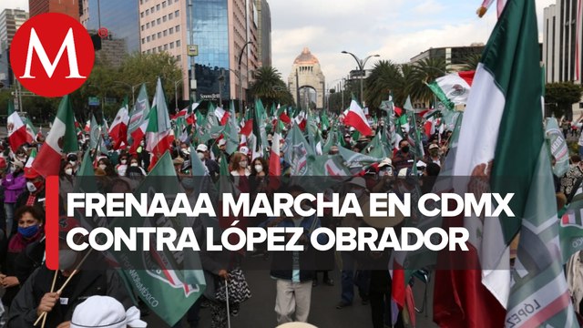 FRENAAA marcha a Zócalo de CdMx; busca ampliar plantón
