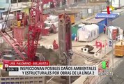 Inspeccionan posibles daños ambientales y estructurales por obras de Línea 2 del Metro de Lima