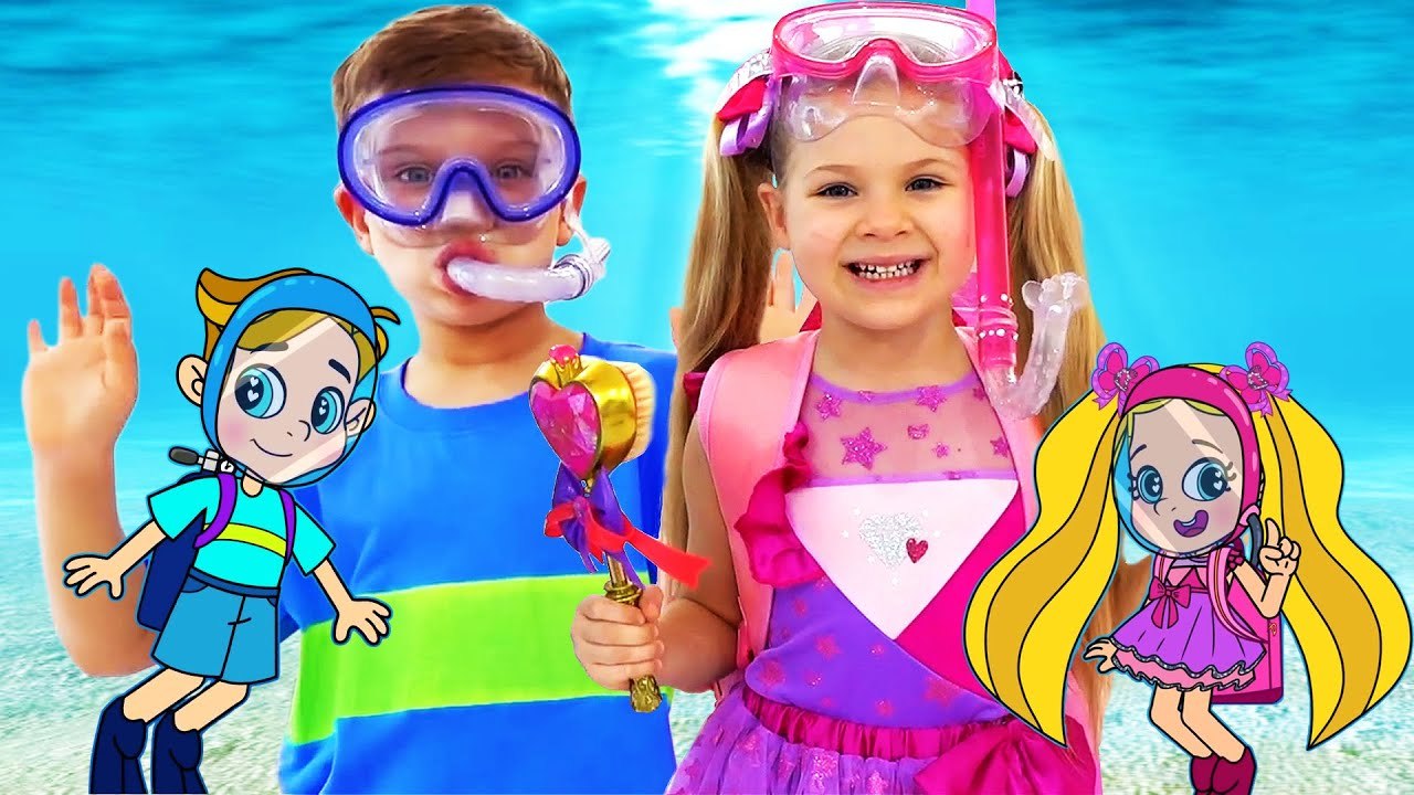 Diana and Roma Funny Swim Story Cartoon for Kids video Dailymotion