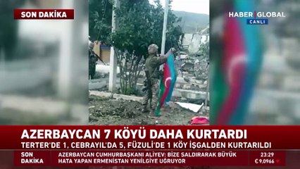 Sugovuşan'da Azerbaycan Bayrağı göndere çekildi