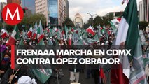 FRENAAA llega a Zócalo de CdMx; amplía plantón frente a Palacio Nacional