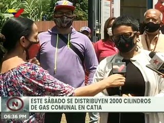 Gobierno Bolivariano distribuyó 2 mil cilindros de gas comunal este sábado en Catia
