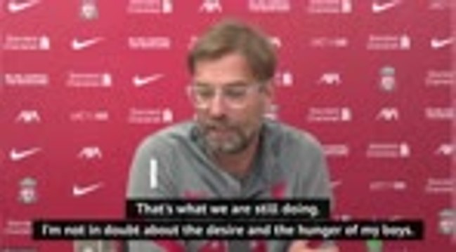 Klopp has 'no doubt' of Liverpool's hunger to retain title