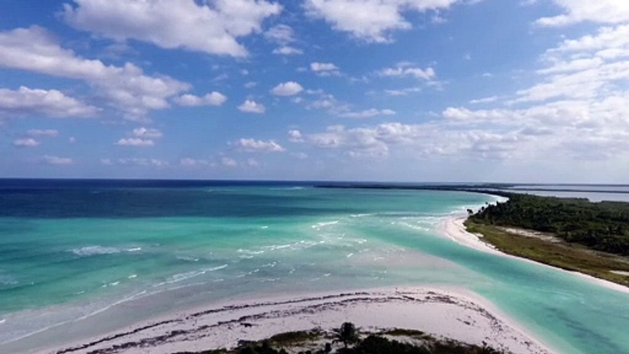Beach Tropical Coast natural beautiful royalty Free Stock no copyright video Free for commercial use dron dron aerial view