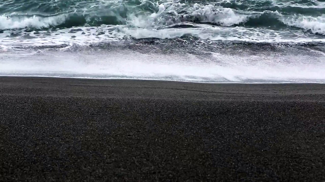 Beach Shore Waves natural beautiful scene royalty Free  Stock no copyright background  video, creative common Free for commercial use, dron aerial view 4K- or full HD, in the world