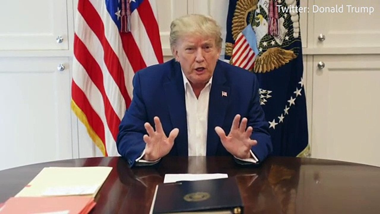Trump says he's 'feeling much better' and 'we'll beat coronavirus'