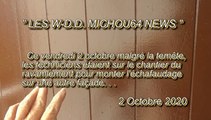 LES W-D.D. MICHOU64 NEWS - 2 OCTOBRE 2020 - PAU - RAVALEMENT MONTAGE DE L'ÉCHAFAUDAGE SUR UNE AUTRE FAÇADE PRÉS. PIQUET DE REMPLACEMENT
