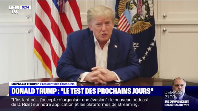 Donald Trump tente de rassurer sur son état de santé avec une vidéo