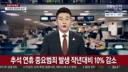 추석 연휴 중요범죄 발생 작년대비 10% 감소
