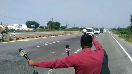 चंद्रेशखर आज़ाद का काफ़िला हाथरस पीड़िता के परिवार से मिलने के लिए रवाना