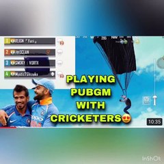 Playing pubg with cricketers #First video of the channel
