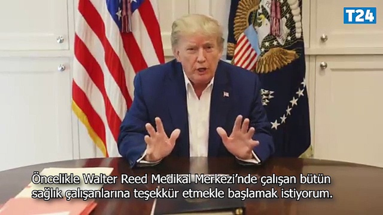 Trump, Koronavirüs tedavisi gördüğü hastaneden seslendi: Yakında döneceğimi düşünüyorum