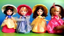 Bonecas Cupcake Surpresa Princesas Disney Cinderella Aurora Bela Brinquedos em Portugues BR